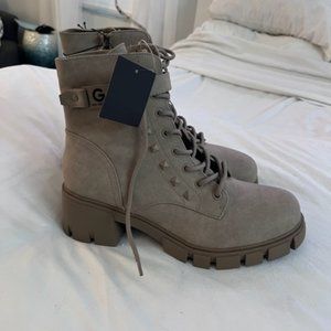 fantastic pair of G LOS ANGELES Sand Colored Combat Boots (11M) NWT (no box)